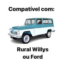 CANALETA E PESTANA DAS PORTAS DIANTEIRAS RURAL / F75 WILLYS