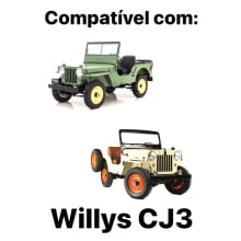 CAPOTA JEEP WILLYS CJ3  - CONVERSIVEL VERDE