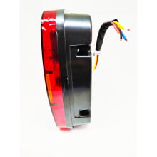 LANTERNA TRASEIRA QUADRADA LED TIPO CARGO MARMITÃO JEEP TROLLER UNIVERSAL - PAR 2 PEÇAS