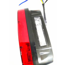 LANTERNA TRASEIRA QUADRADA LED TIPO CARGO MARMITÃO JEEP TROLLER UNIVERSAL - PAR 2 PEÇAS