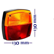 LANTERNA TRASEIRA QUADRADA RANDON BICOLOR - LANTERNA UNIVERSAL BICOLOR 1 PÇ